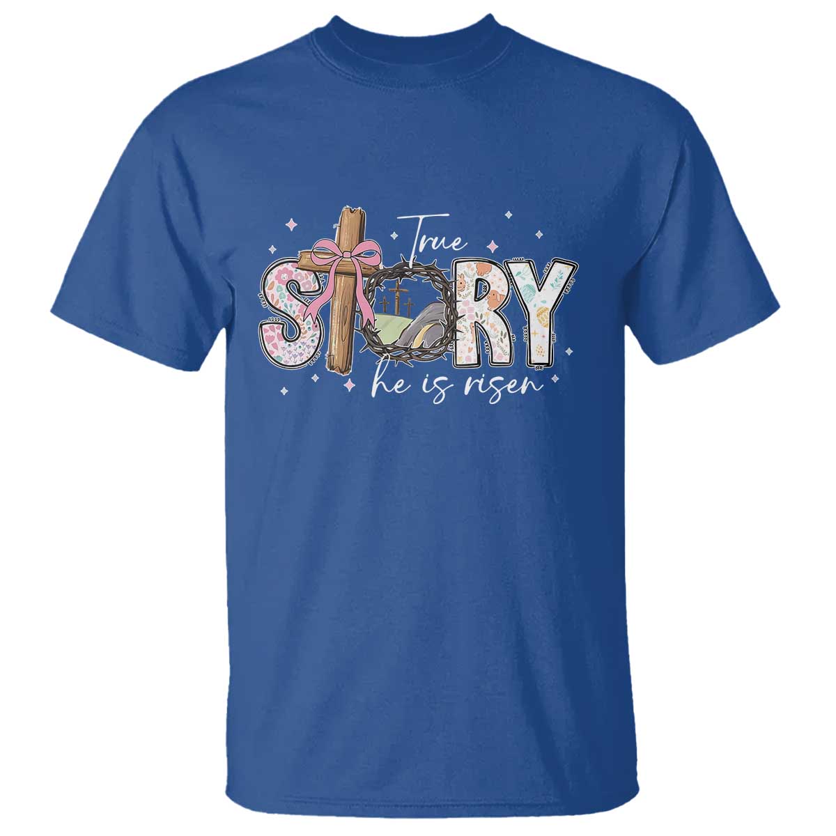 True Story He Is Risen T Shirt Christian Easter Day Religious Bible Verse