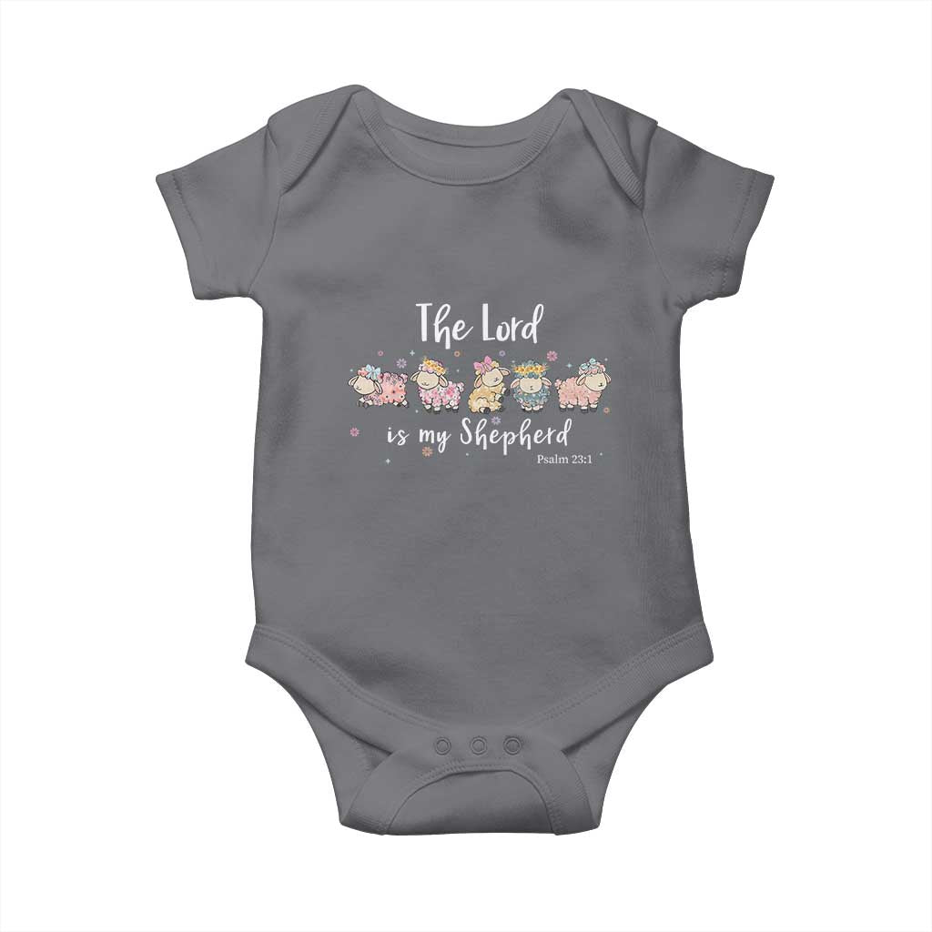 The Lord Is My Shepherd Baby Onesie Christian Easter Day Religious Sheep