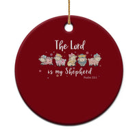 The Lord Is My Shepherd Ceramic Ornament Christian Easter Day Religious Sheep - Wonder Print Shop