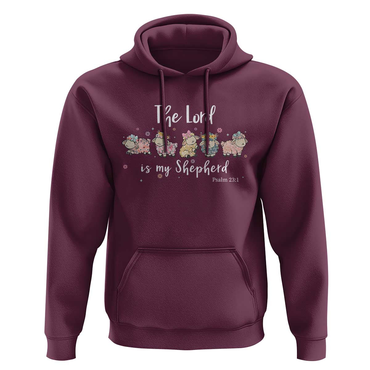 The Lord Is My Shepherd Hoodie Christian Easter Day Religious Sheep