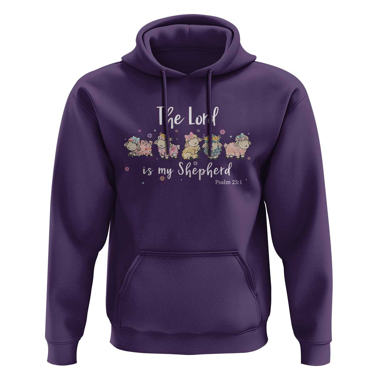 The Lord Is My Shepherd Hoodie Christian Easter Day Religious Sheep