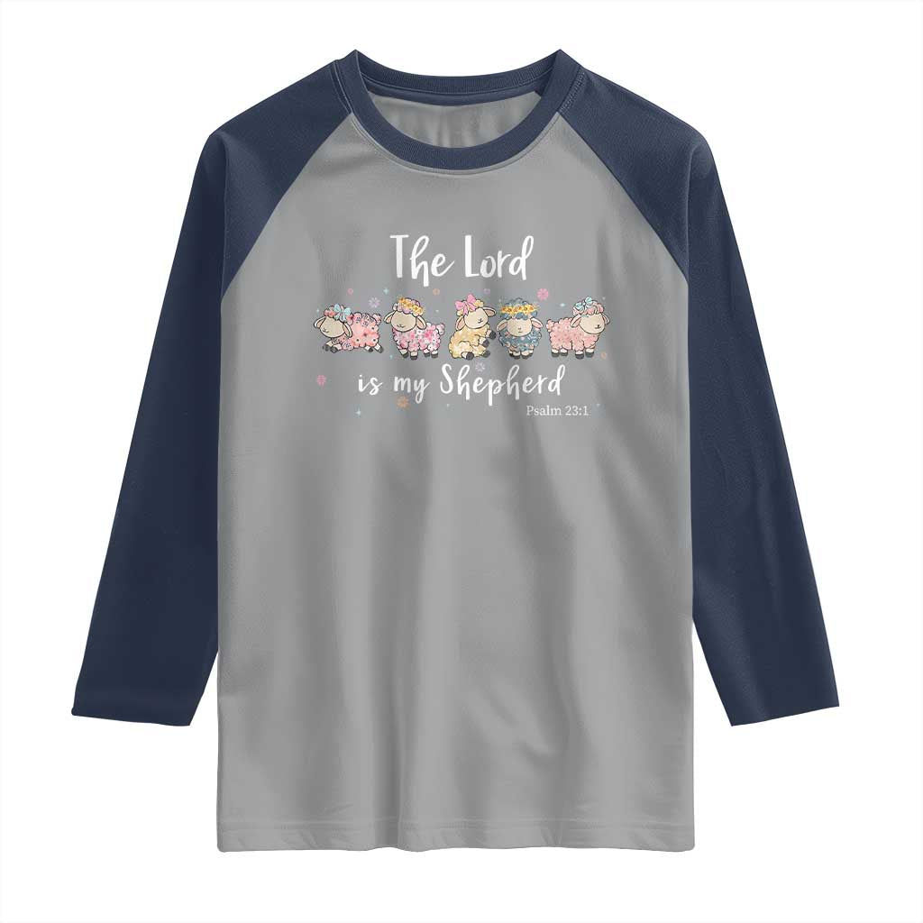 The Lord Is My Shepherd Raglan Shirt Christian Easter Day Religious Sheep