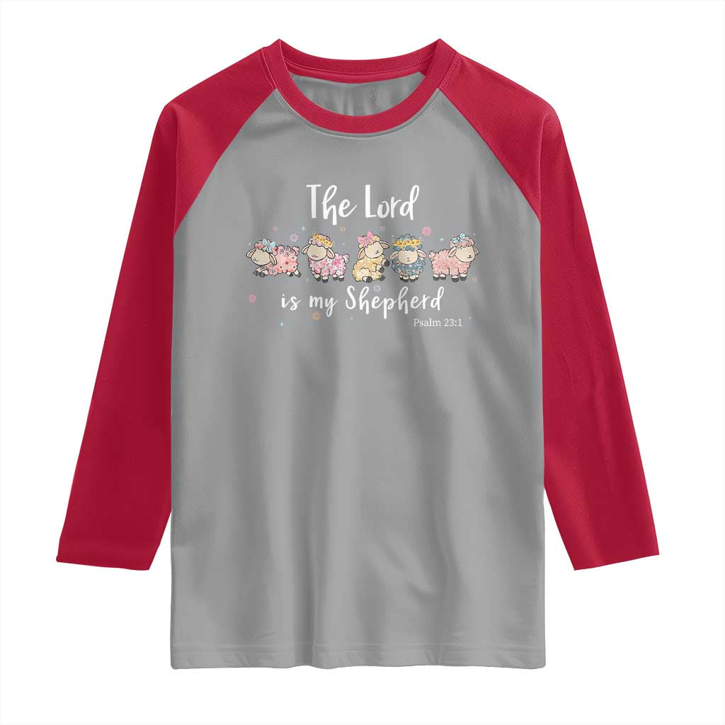 The Lord Is My Shepherd Raglan Shirt Christian Easter Day Religious Sheep