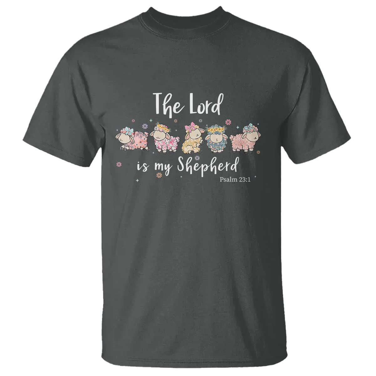The Lord Is My Shepherd T Shirt Christian Easter Day Religious Sheep