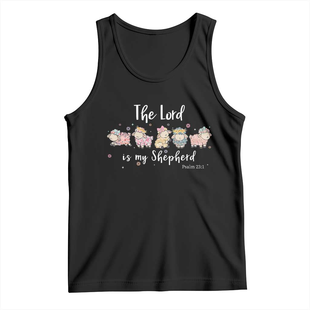 The Lord Is My Shepherd Tank Top Christian Easter Day Religious Sheep