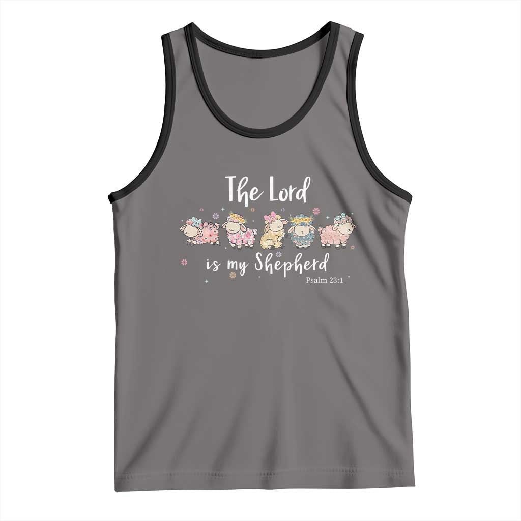 The Lord Is My Shepherd Tank Top Christian Easter Day Religious Sheep