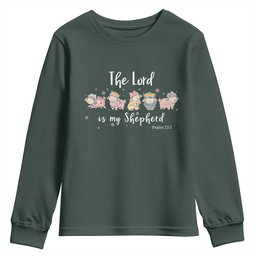 The Lord Is My Shepherd Youth Sweatshirt Christian Easter Day Religious Sheep