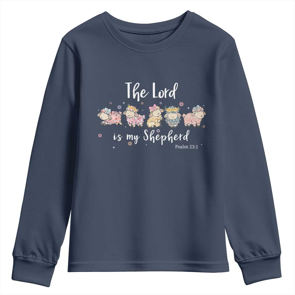 The Lord Is My Shepherd Youth Sweatshirt Christian Easter Day Religious Sheep
