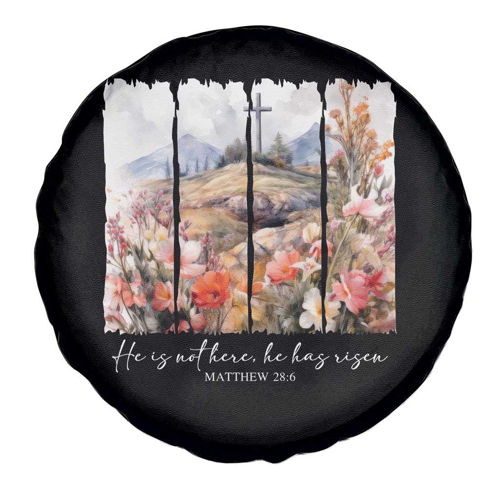 He Is Not Here He Has Risen Spare Tire Cover Christian Easter Religious Bible Verse