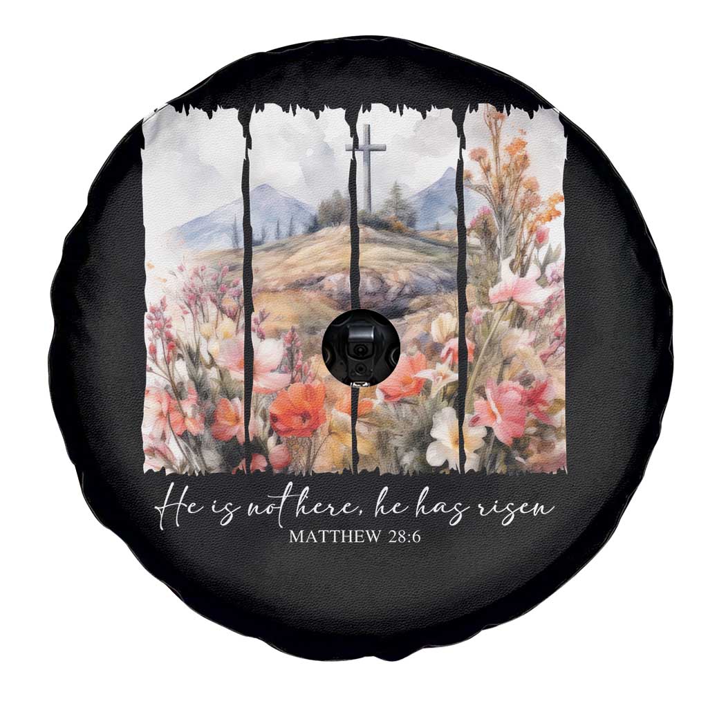 He Is Not Here He Has Risen Spare Tire Cover Christian Easter Religious Bible Verse