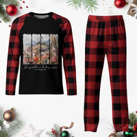 He Is Not Here He Has Risen Plaid Pajama Set Christian Easter Religious Bible Verse - Wonder Print Shop