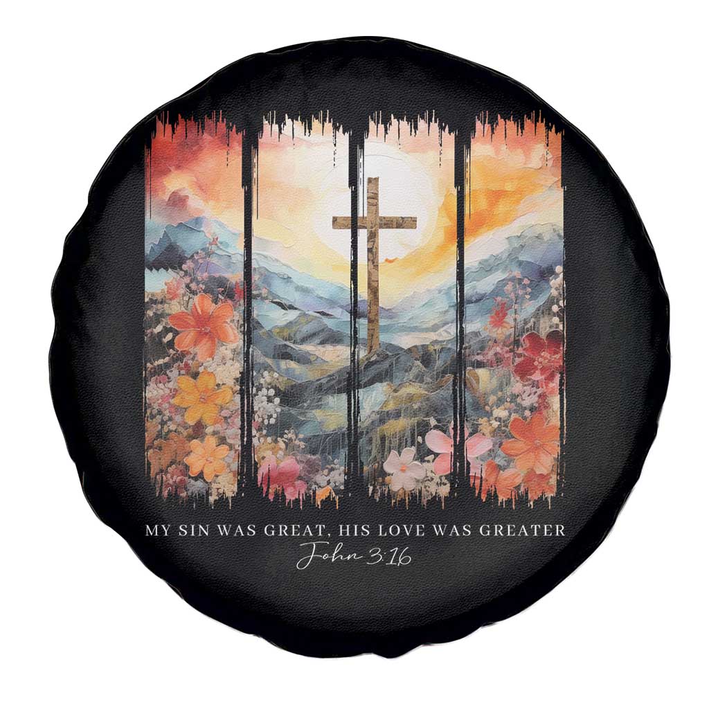 My Sin Was Great His Love Was Greater Spare Tire Cover Christian Easter Religious Bible Verse