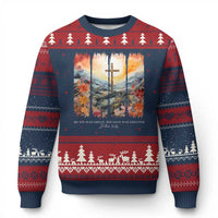 My Sin Was Great His Love Was Greater Ugly Christmas Sweater Christian Easter Religious Bible Verse - Wonder Print Shop