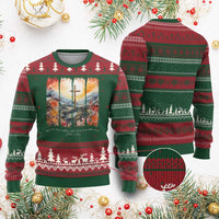 My Sin Was Great His Love Was Greater Ugly Christmas Sweater Christian Easter Religious Bible Verse - Wonder Print Shop
