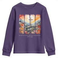 My Sin Was Great His Love Was Greater Youth Sweatshirt Christian Easter Religious Bible Verse