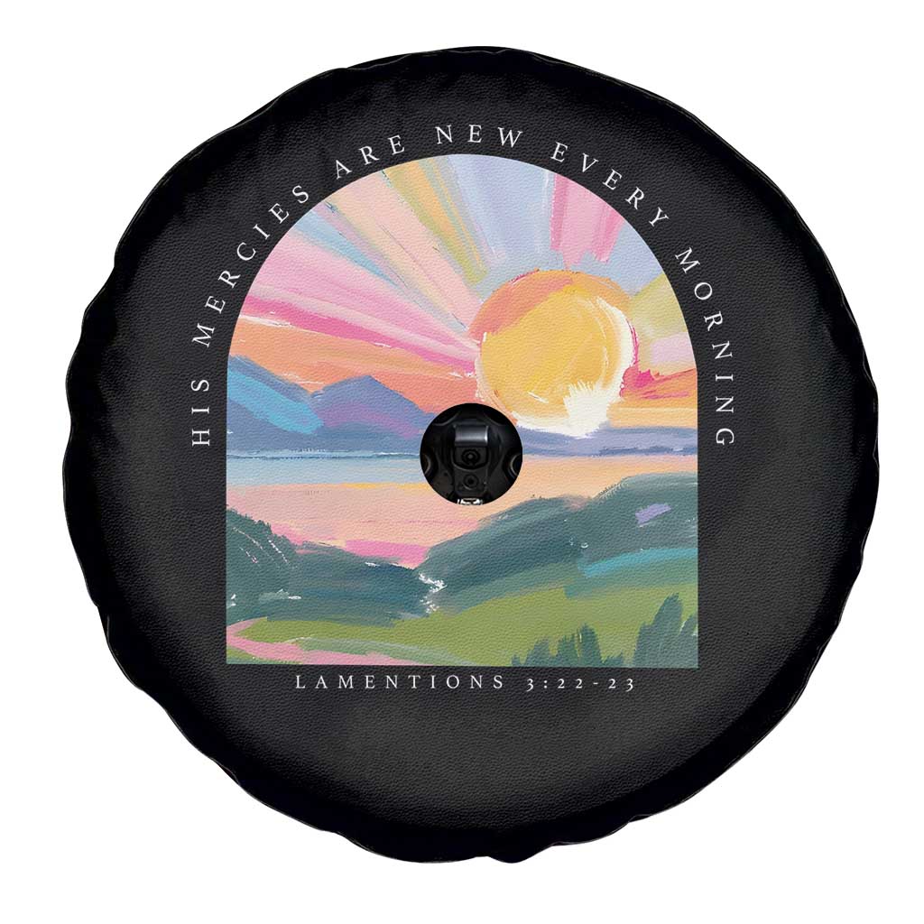 His Mercies Are New Every Morning Spare Tire Cover Religious Christian Bible Verse