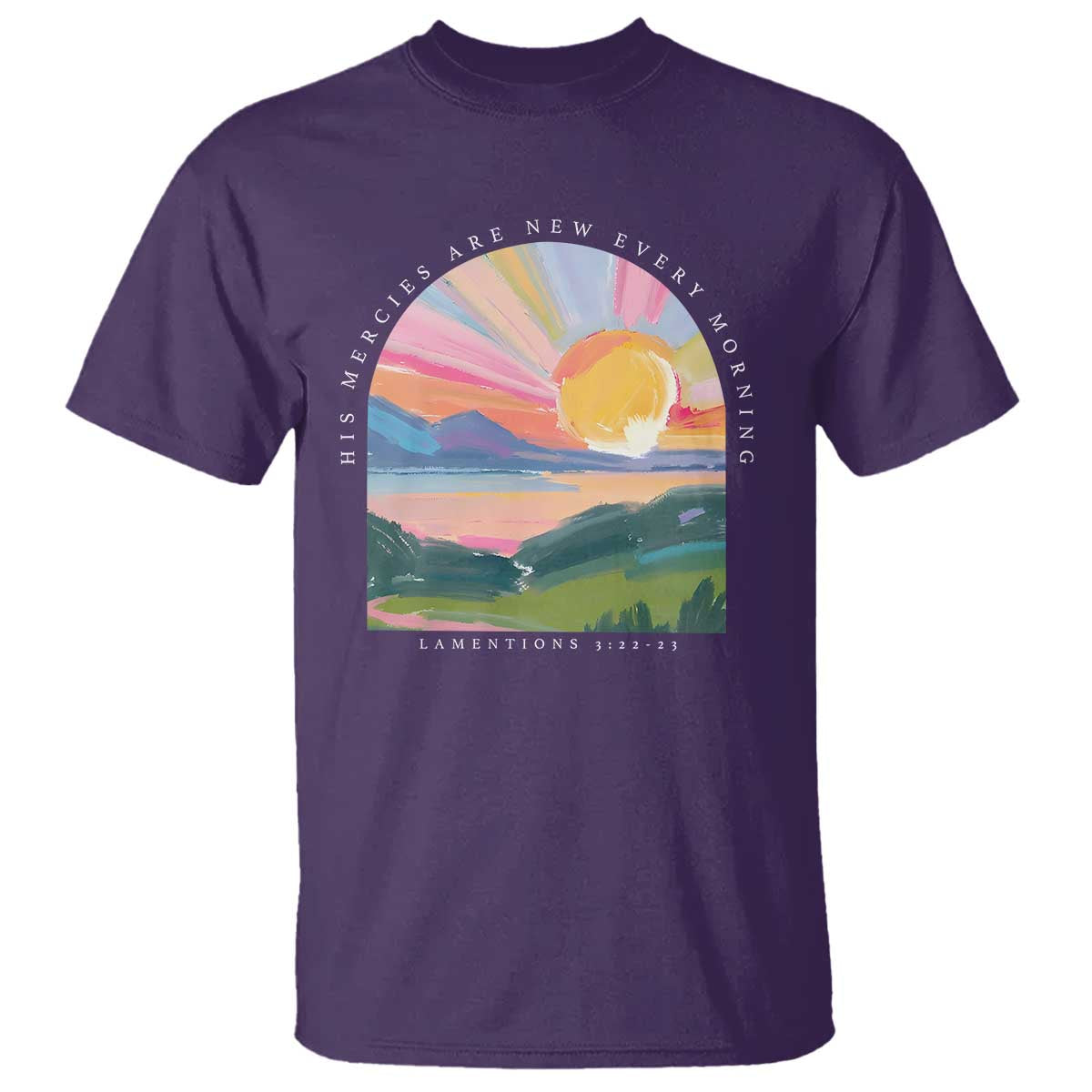 His Mercies Are New Every Morning T Shirt Religious Christian Bible Verse