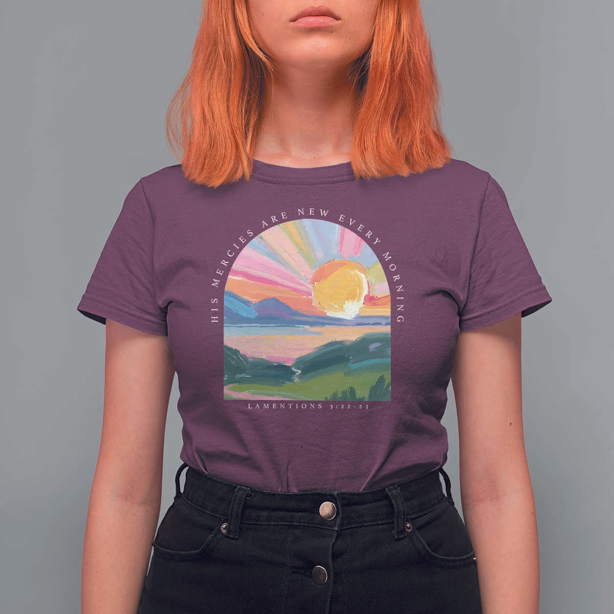 His Mercies Are New Every Morning T Shirt For Women Religious Christian Bible Verse