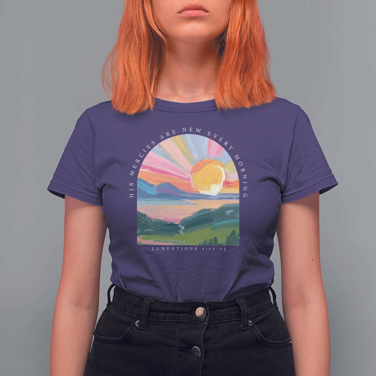 His Mercies Are New Every Morning T Shirt For Women Religious Christian Bible Verse