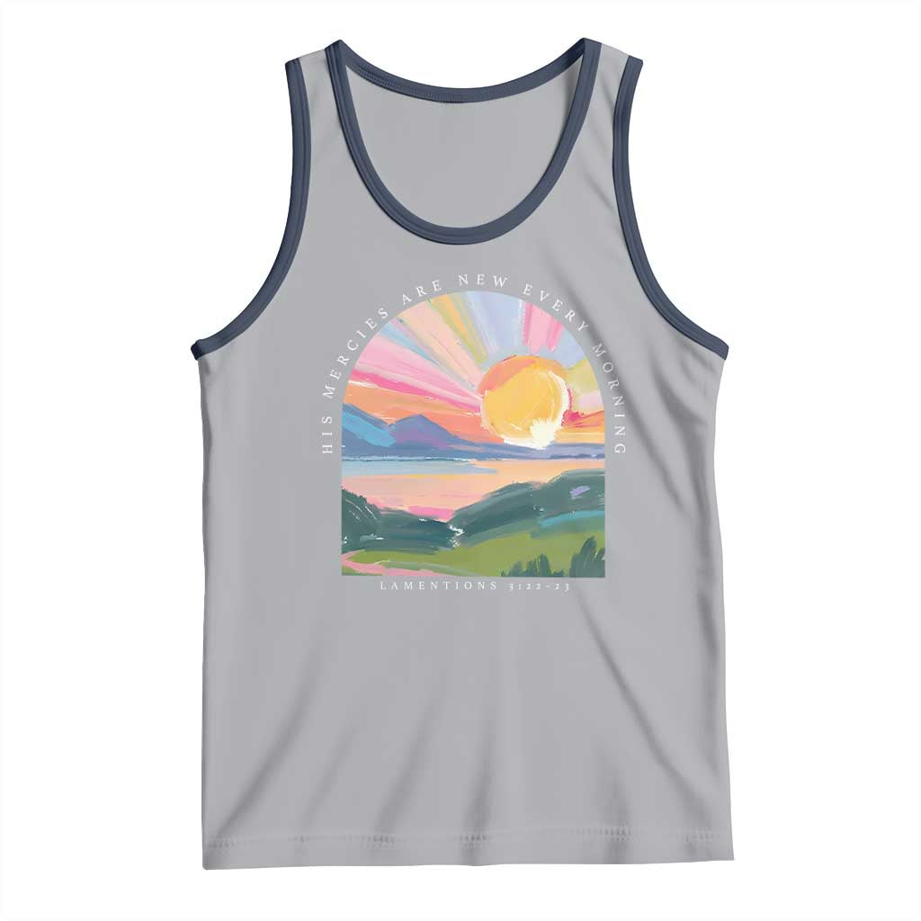 His Mercies Are New Every Morning Tank Top Religious Christian Bible Verse