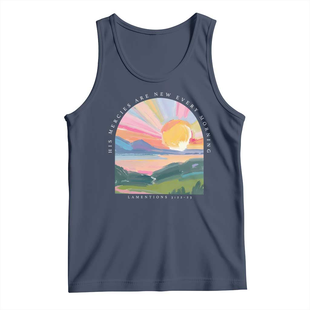 His Mercies Are New Every Morning Tank Top Religious Christian Bible Verse