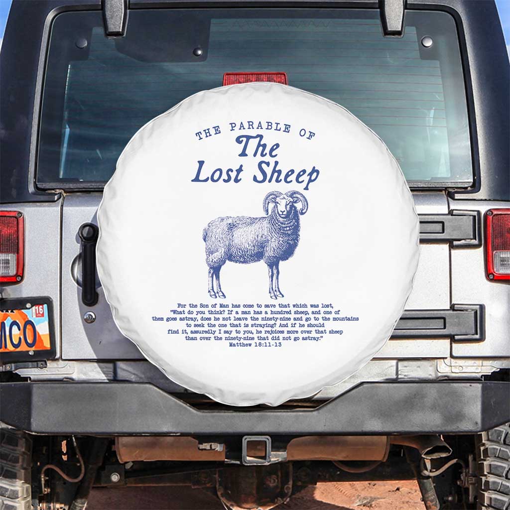 The Parable Of The Lost Sheep Spare Tire Cover Christian Bible Verse Matthew 18