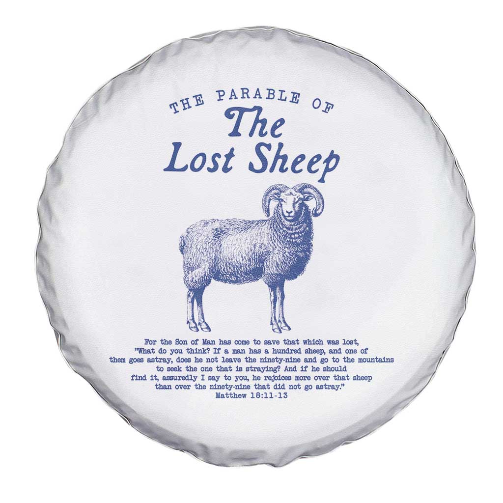 The Parable Of The Lost Sheep Spare Tire Cover Christian Bible Verse Matthew 18