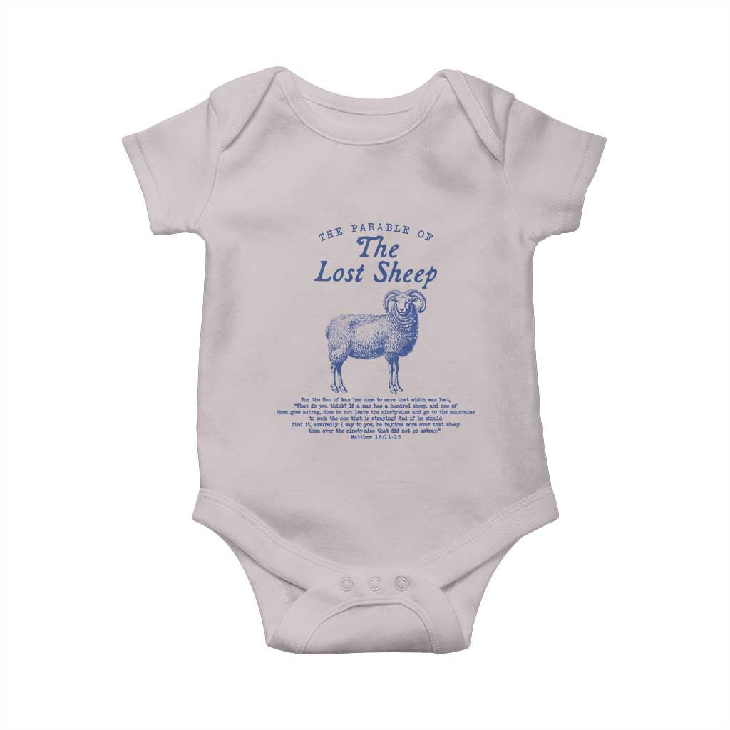 The Parable Of The Lost Sheep Baby Onesie Christian Bible Verse Matthew 18