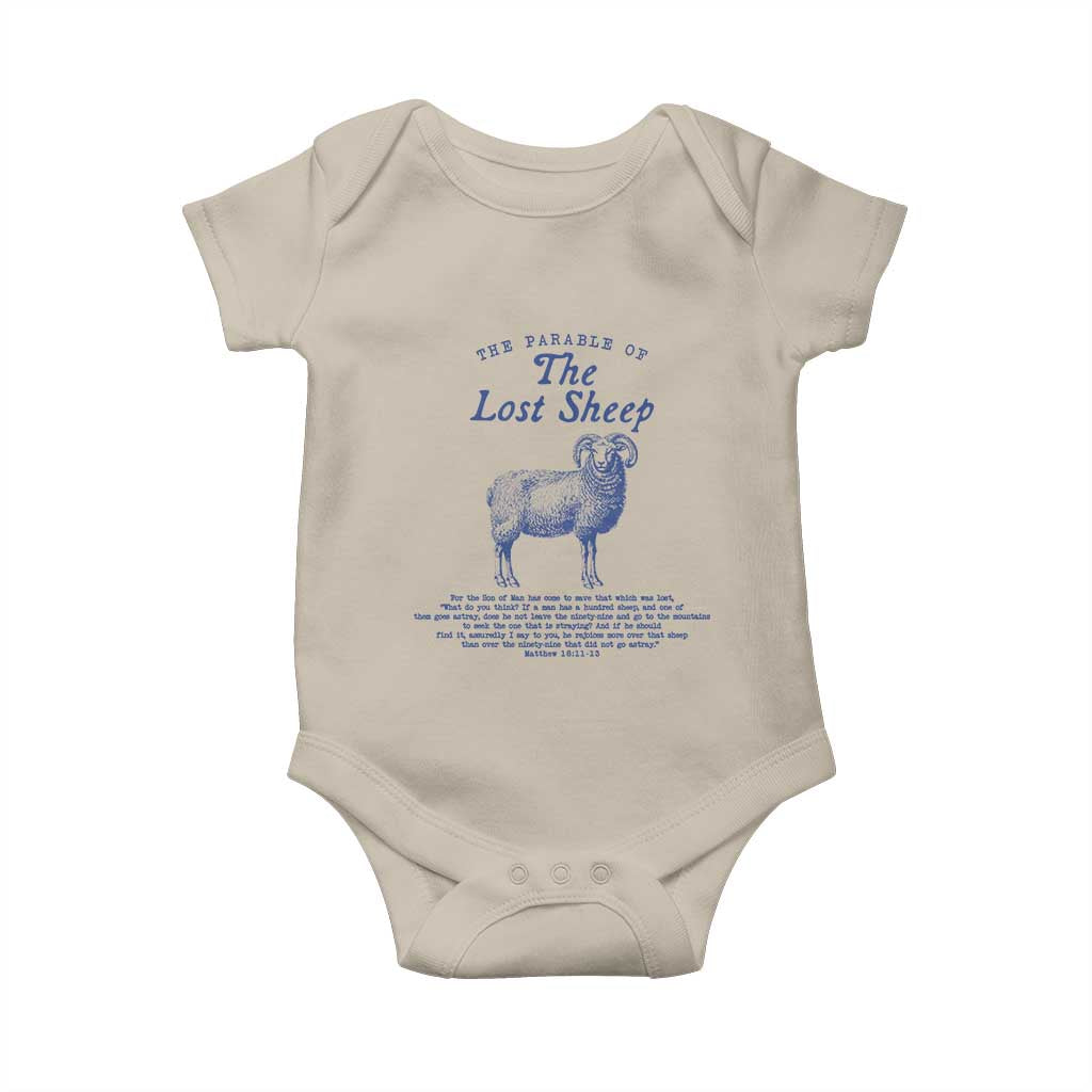 The Parable Of The Lost Sheep Baby Onesie Christian Bible Verse Matthew 18