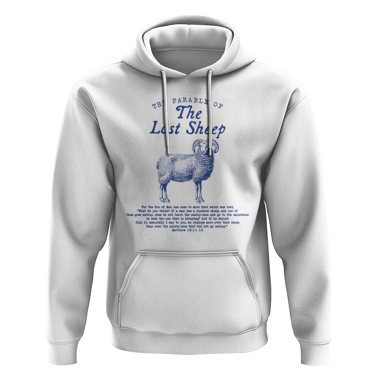 The Parable Of The Lost Sheep Hoodie Christian Bible Verse Matthew 18
