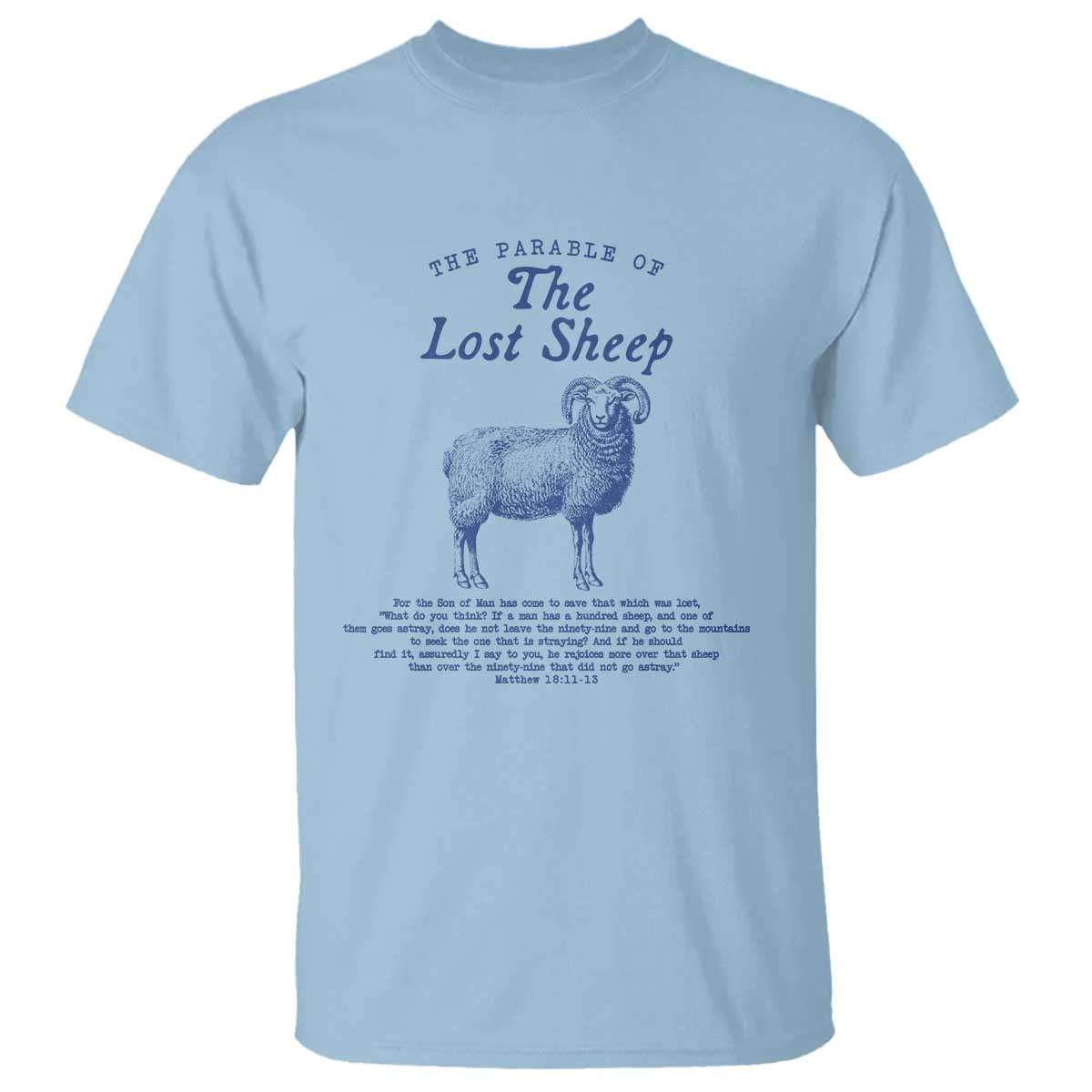 The Parable Of The Lost Sheep T Shirt Christian Bible Verse Matthew 18