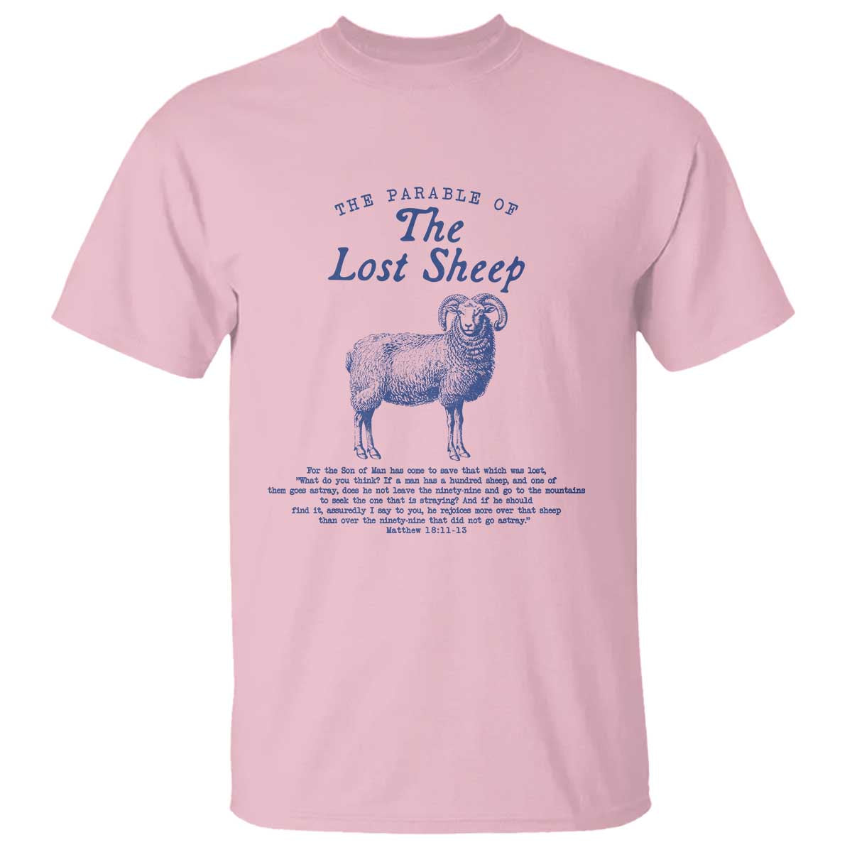 The Parable Of The Lost Sheep T Shirt Christian Bible Verse Matthew 18