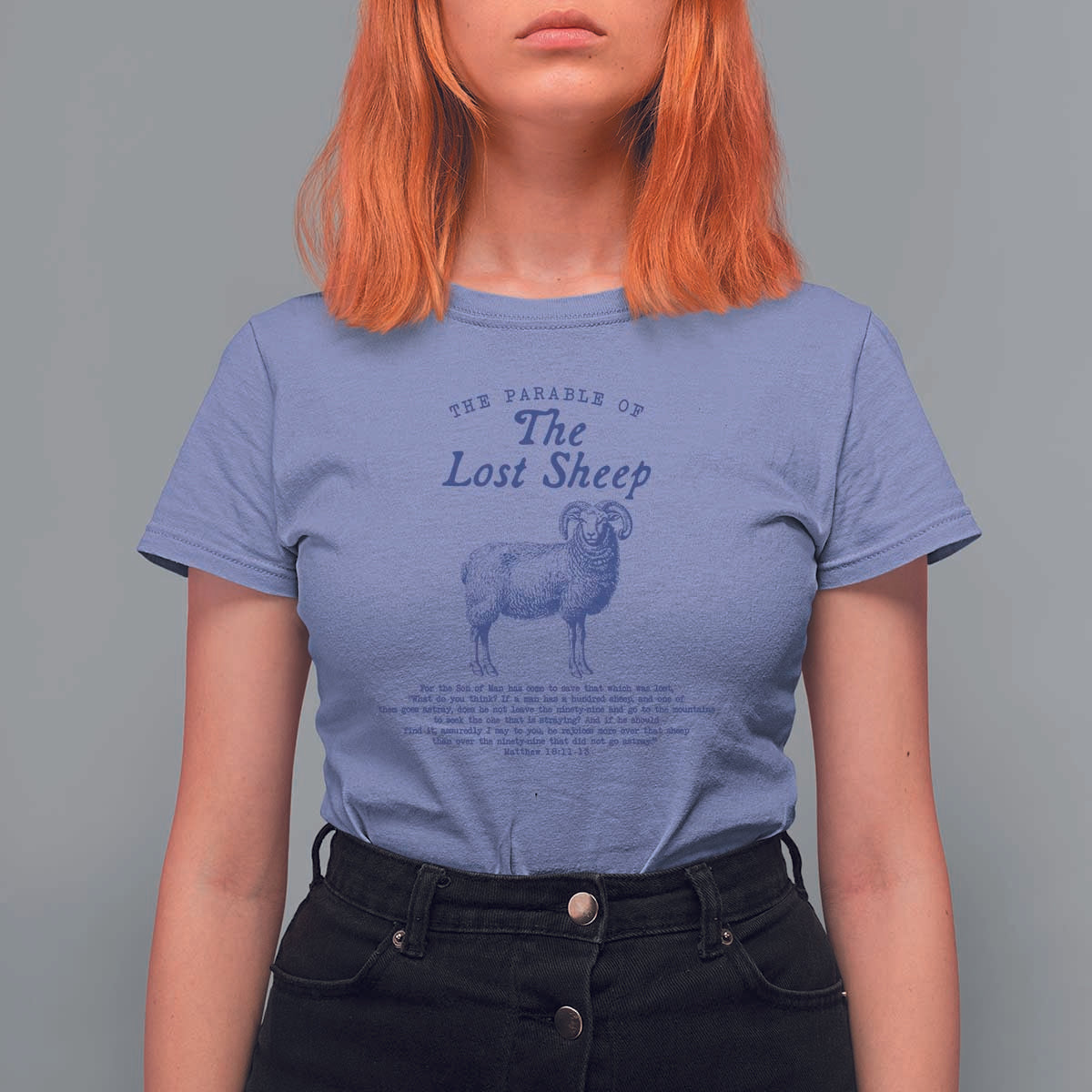 The Parable Of The Lost Sheep T Shirt For Women Christian Bible Verse Matthew 18