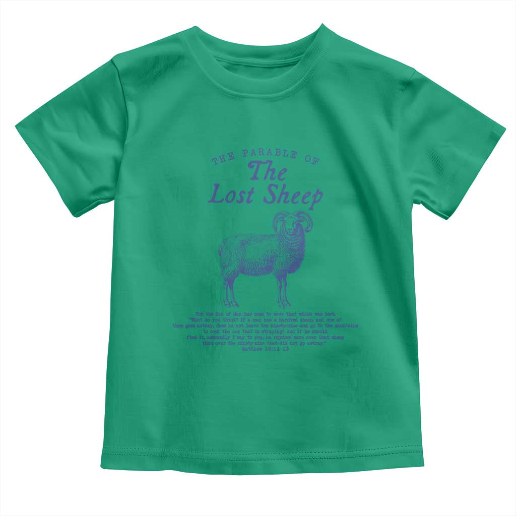 The Parable Of The Lost Sheep Toddler T Shirt Christian Bible Verse Matthew 18