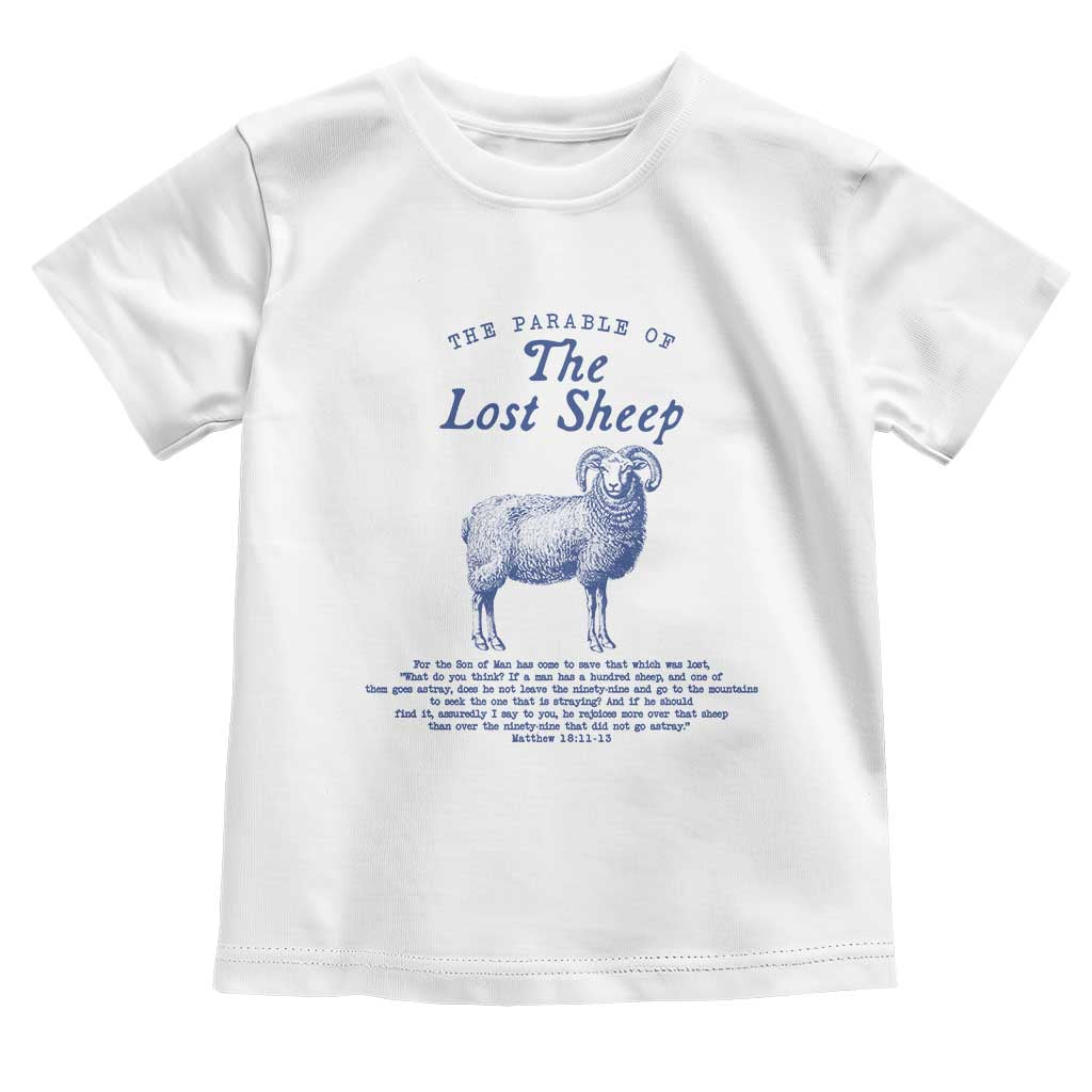The Parable Of The Lost Sheep Toddler T Shirt Christian Bible Verse Matthew 18