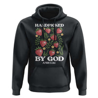 Handpicked By God Hoodie Religious Christian Bible Verse Strawberries