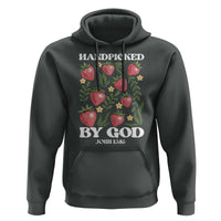 Handpicked By God Hoodie Religious Christian Bible Verse Strawberries