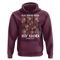 Handpicked By God Hoodie Religious Christian Bible Verse Strawberries