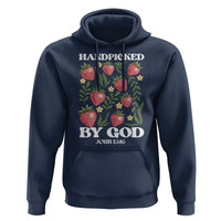 Handpicked By God Hoodie Religious Christian Bible Verse Strawberries