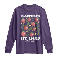 Handpicked By God Long Sleeve Shirt Religious Christian Bible Verse Strawberries