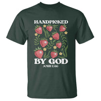 Handpicked By God T Shirt Religious Christian Bible Verse Strawberries