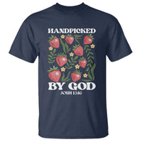 Handpicked By God T Shirt Religious Christian Bible Verse Strawberries