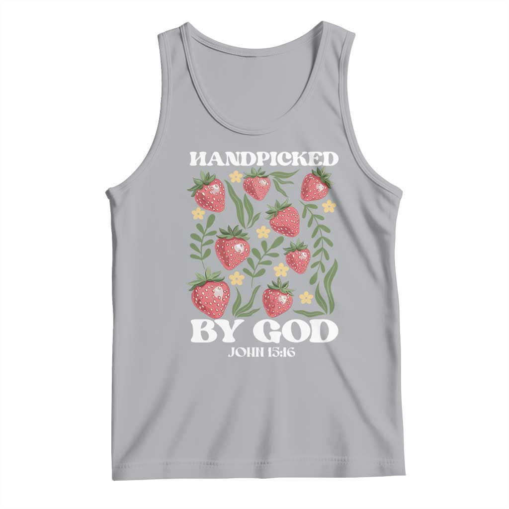 Handpicked By God Tank Top Religious Christian Bible Verse Strawberries