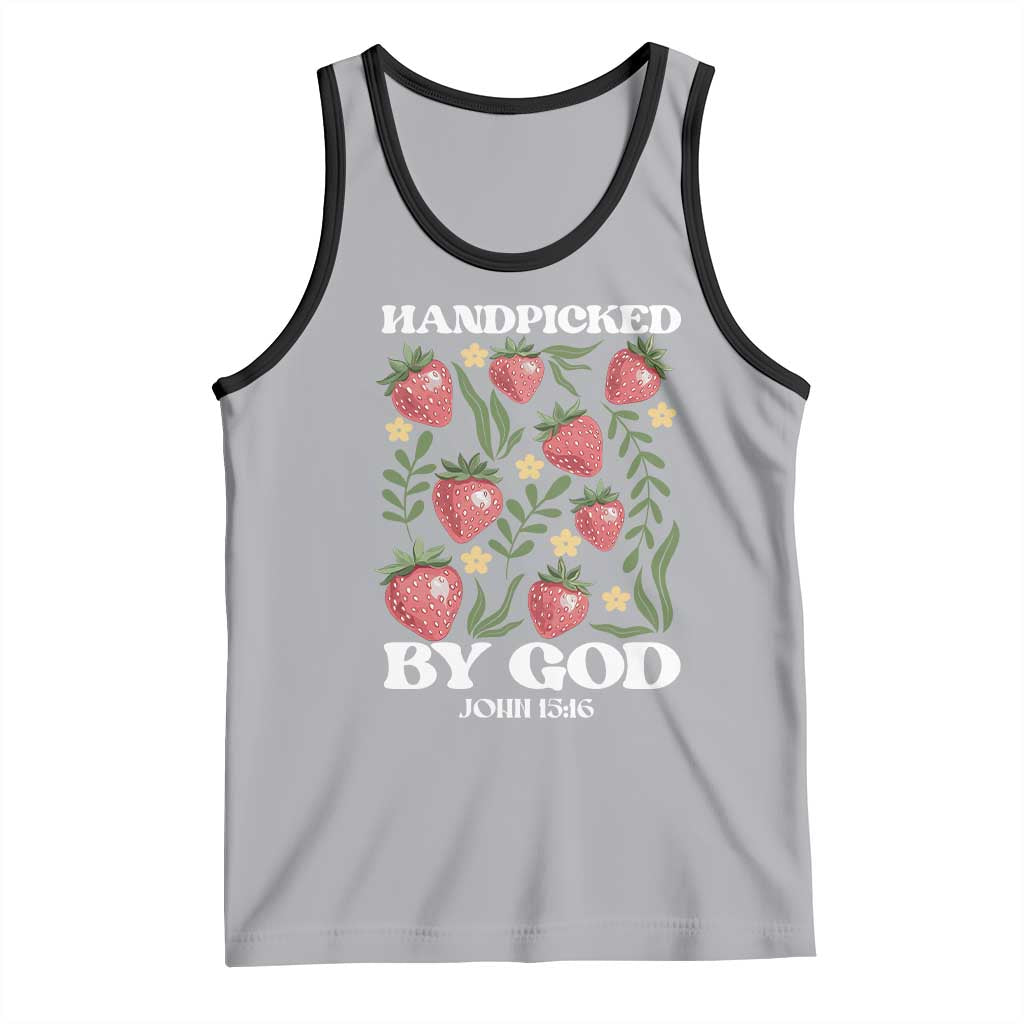 Handpicked By God Tank Top Religious Christian Bible Verse Strawberries