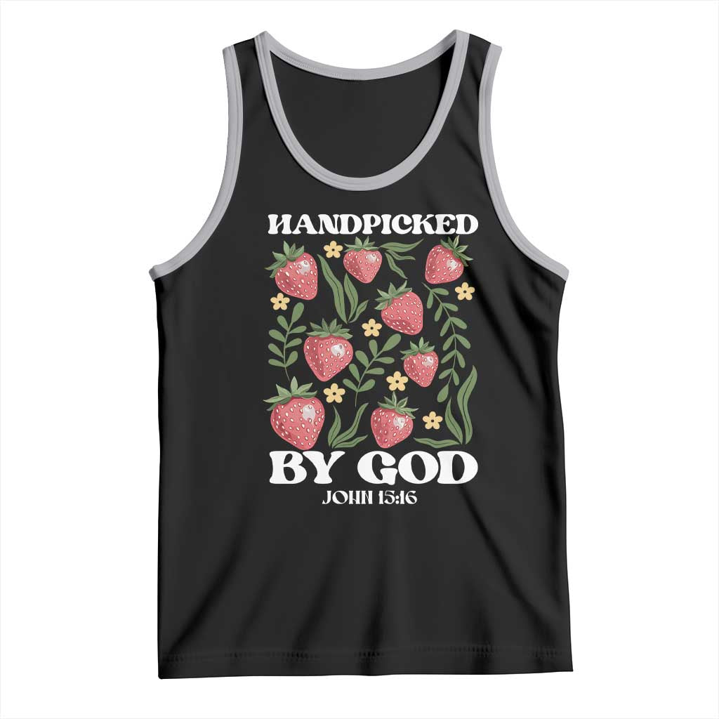 Handpicked By God Tank Top Religious Christian Bible Verse Strawberries