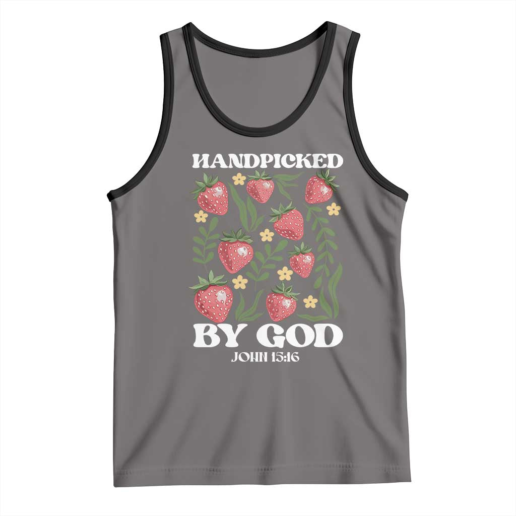 Handpicked By God Tank Top Religious Christian Bible Verse Strawberries