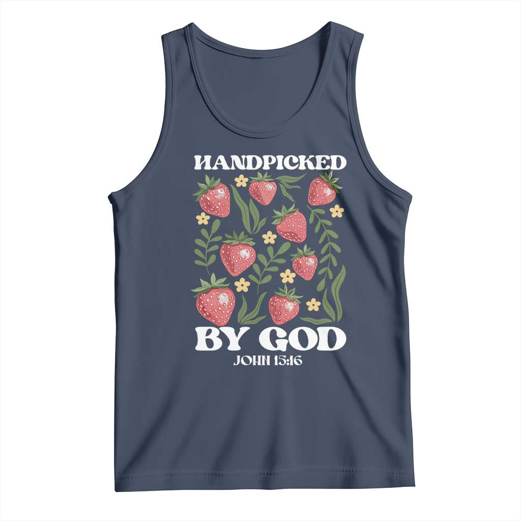 Handpicked By God Tank Top Religious Christian Bible Verse Strawberries