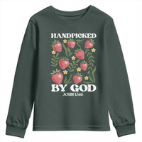 Handpicked By God Youth Sweatshirt Religious Christian Bible Verse Strawberries