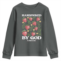 Handpicked By God Youth Sweatshirt Religious Christian Bible Verse Strawberries