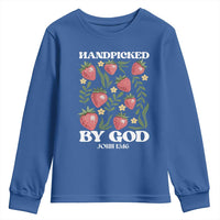 Handpicked By God Youth Sweatshirt Religious Christian Bible Verse Strawberries